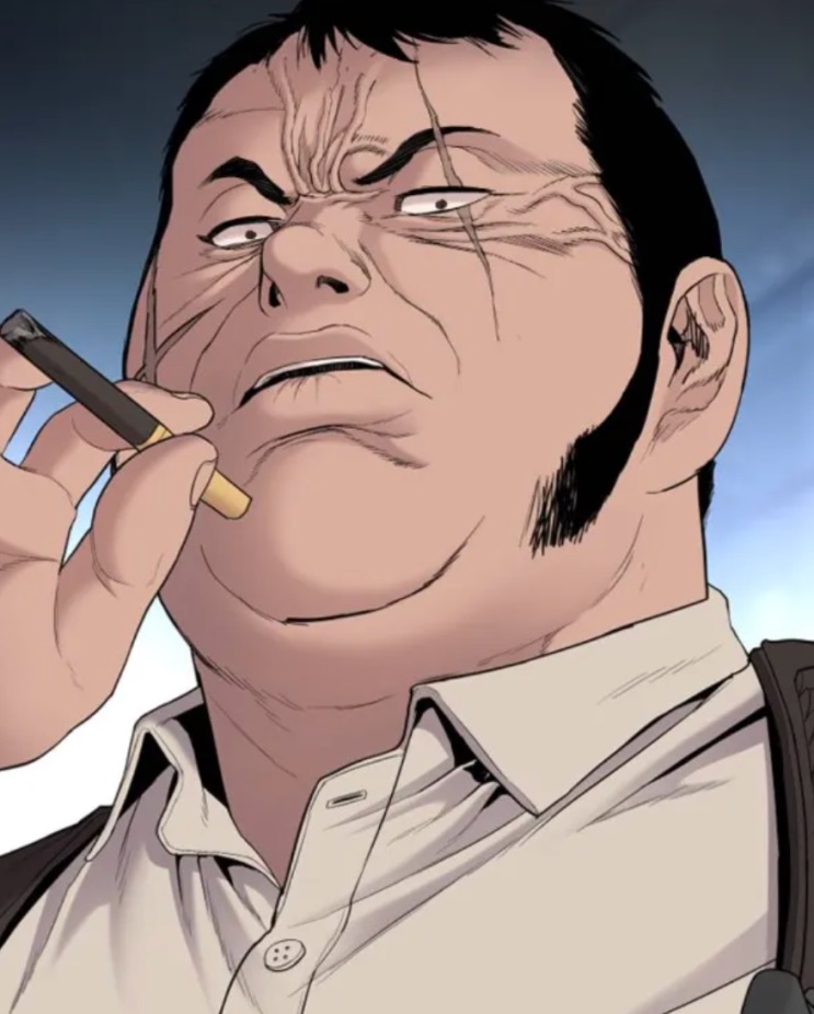 Kang Guk-cheol no webtoon, em close