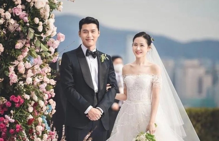 Son Ye-jin e Hyun Bin no dia do casamento