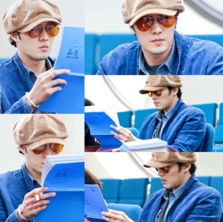 So Ji-sub de boina e óculos coloridos na leitura de roteiro de Ghost